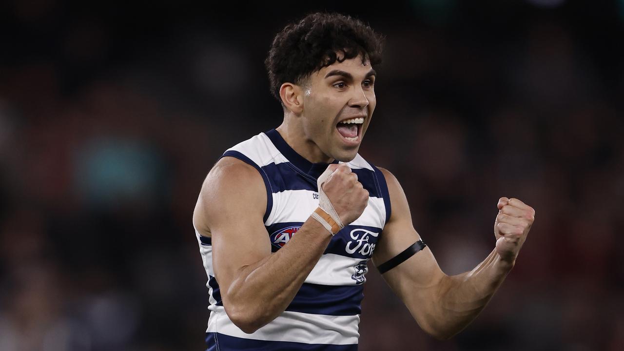 Tyson Stengle has been a part of Geelong’s improvement. Picture: Darrian Traynor/Getty Images