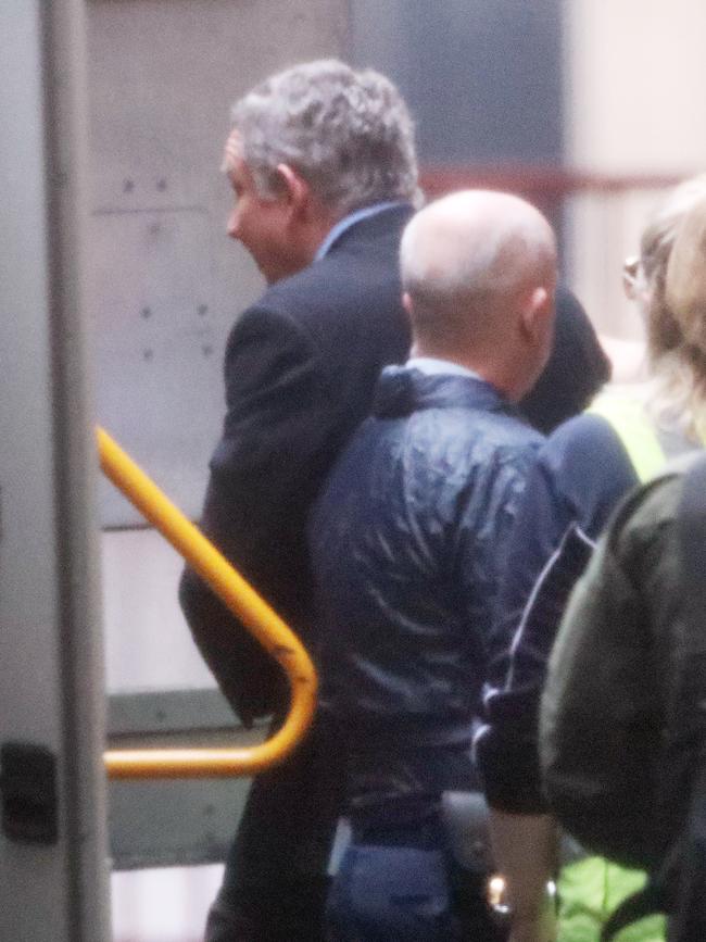 He was spotted leaving in a prison transport van on Friday afternoon. Picture: NewsWire/ David Crosling