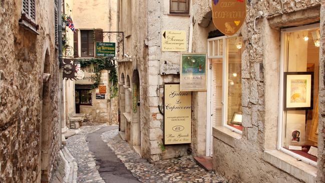 The charming town of St Paul De Vence, France.