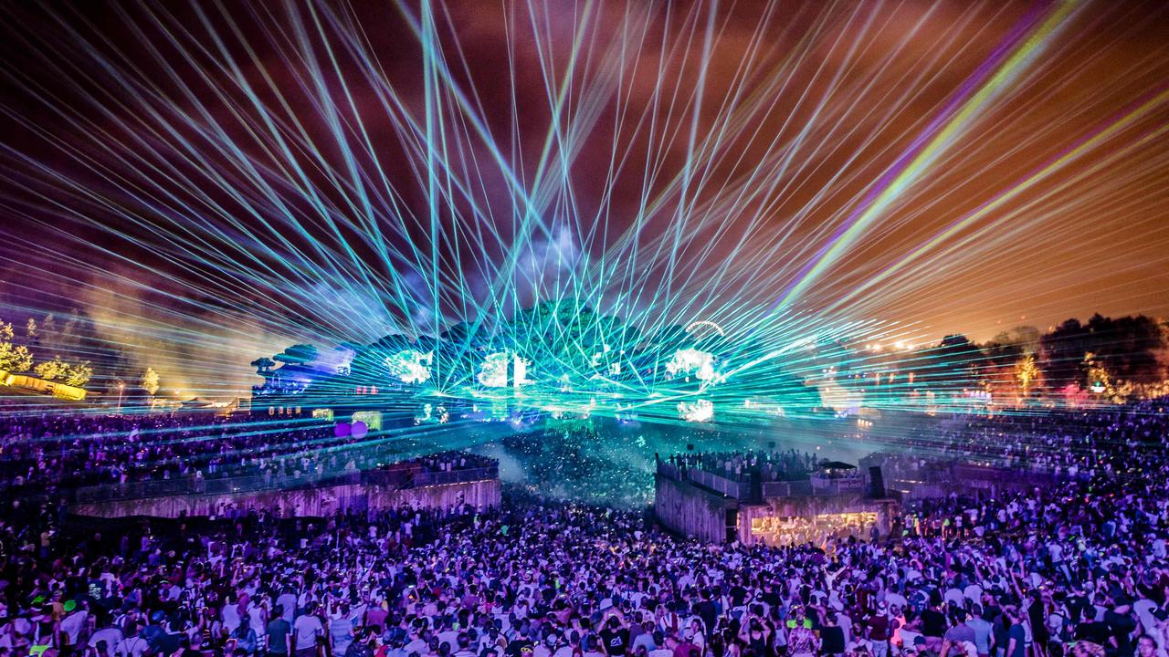 Anvers’ new wines will be offered at Tomorrowland music festivals, including at its flagship event in Belgium, pictured. Picture: Jonas Roosens/AFP