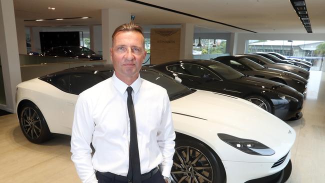 Paul Hewitt with the popular Aston Martin DB11. Photo: Richard Gosling