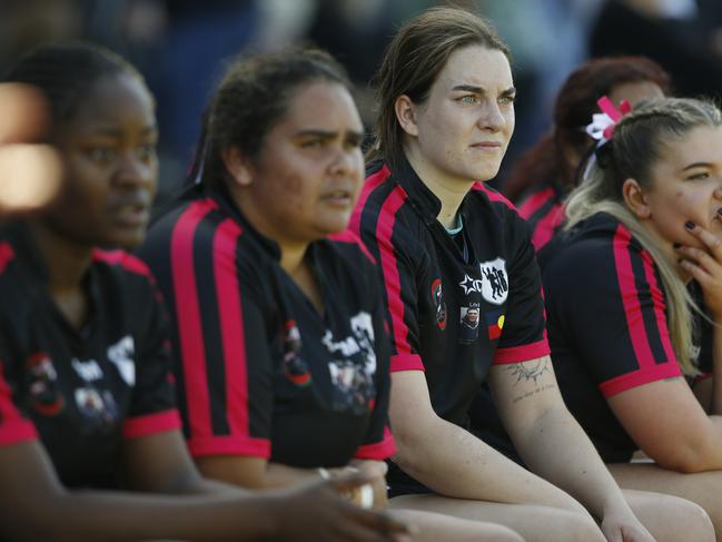 The Redfern All Blacks were able to take down Mounties at Erskineville. Picture: John Appleyard