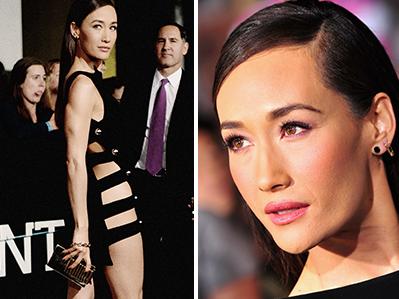 Actress Maggie Q attends the 'Divergent' Premiere in Los Angeles. Picture: Getty