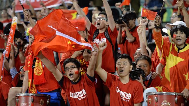 China fans have been making a huge noise at their team’s games.