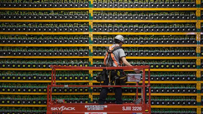 Crypto mines are being clamped down on. Picture: Lars Hagberg / AFP