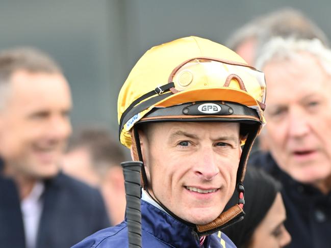 MELBOURNE, AUSTRALIA - JUNE 05: Blake Shinn riding General Firepower after winning Race 7, the Ive > Handicap Betting Odds, during Melbourne Racing at Sandown Lakeside on June 05, 2024 in Melbourne, Australia. (Photo by Vince Caligiuri/Getty Images)