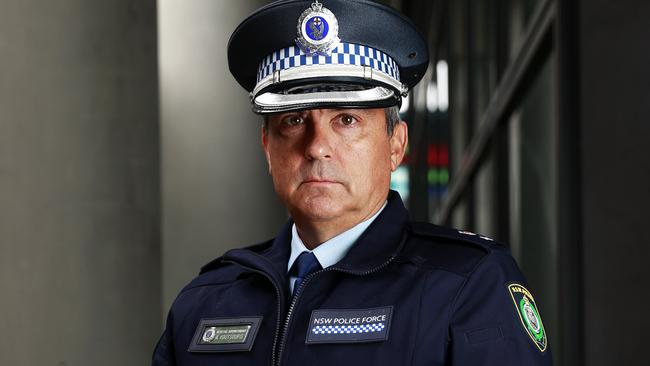 NSW Police State Crime Command’s Raptor Squad boss Detective Superintendent Andrew Koutsoufis. Picture: Tim Hunter.