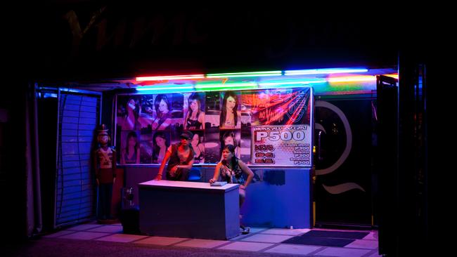 An entrance to a Go-Go bar, Manila, Philippines.