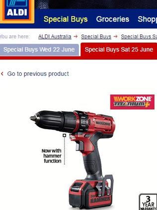 Aldi discount combi drill