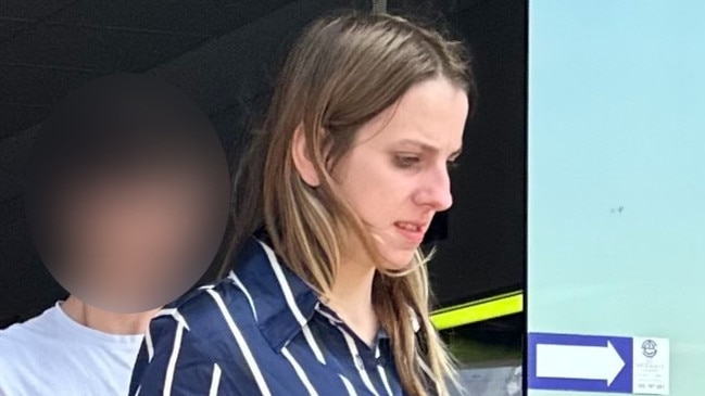 Samantha Leah Lynch (right) leaving Maroochydore Magistrates Court on August 23, 2024. Picture: Sam Turner