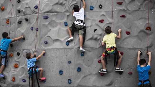 Club 4 Kids members eat free on Thursday nights and receive a free rock climb at the Ettamogah Hotel in Kellyville Ridge. Picture: Ettamogah Hotel