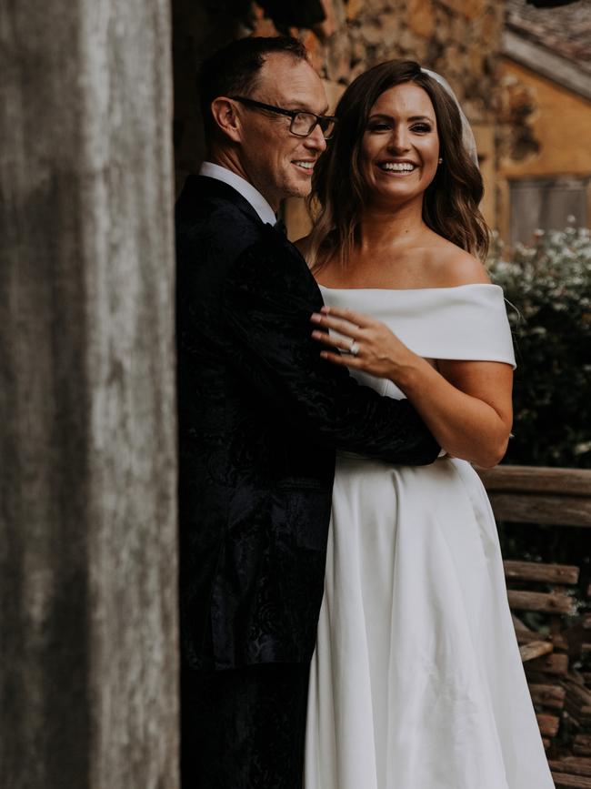 Christie Hayes married Justin Coombes-Pearce in May 2021. Picture: Poppy Peterson Photography