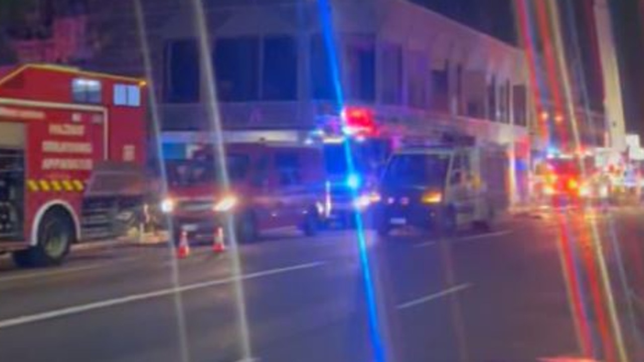 Chaos on busy SA road as blaze breaks out at commercial property