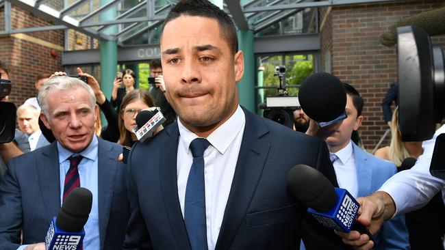 Jarryd Hayne was charged with sexual assault and inflicting bodily harm. (AAP Image/Joel Carrett) 