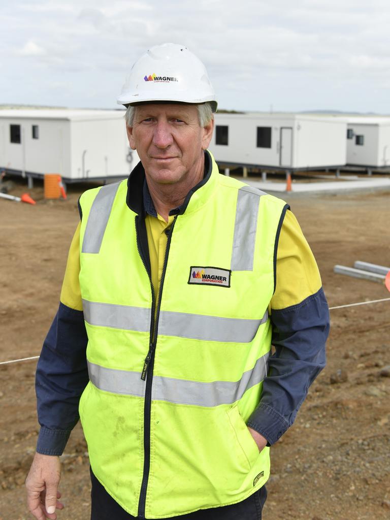 Wagner Corporation director Denis Wagner after a press conference announcing the completion of the first buildings built at the Wellcamp quarantine facility, Tuesday, November 2, 2021. Picture: Kevin Farmer