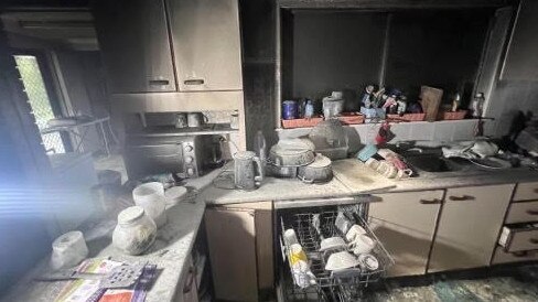 The fire started in the kitchen and quickly spread to the rest of the house. Picture: Anthony Reghenzani