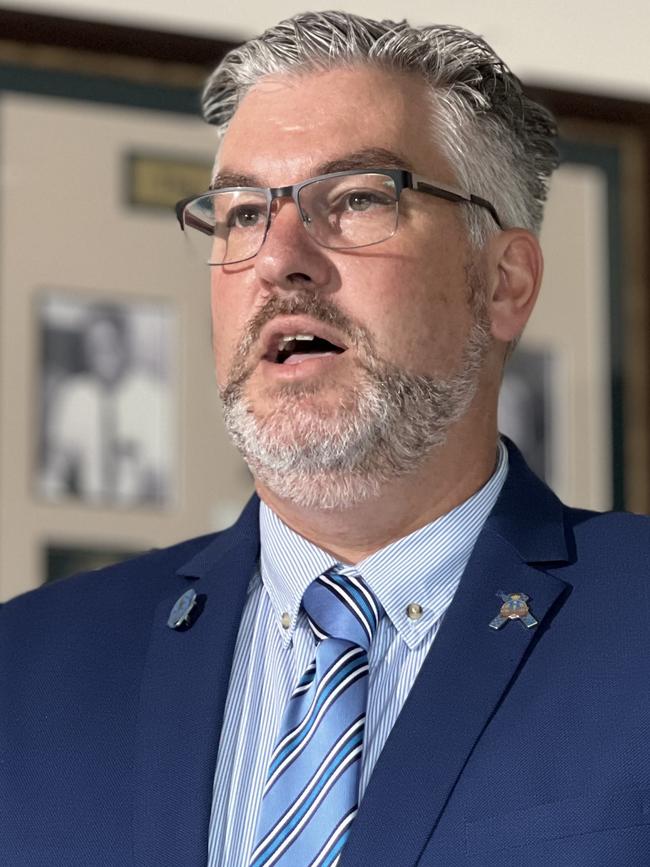 Northern Territory Police Association president Nathan Finn. Picture: Fia Walsh