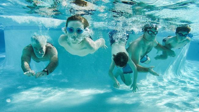 Parents should be with their young children at all times at the pool.