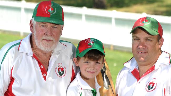 Pat Yates with his grandson Bailey