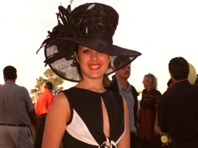 Townsville Hairdresser, Monique Menzie was the winner of the $5000 Ladies Hat Spectacular at the Burdekin Grower Race Day Picture: Bryan Lynch BL477E29