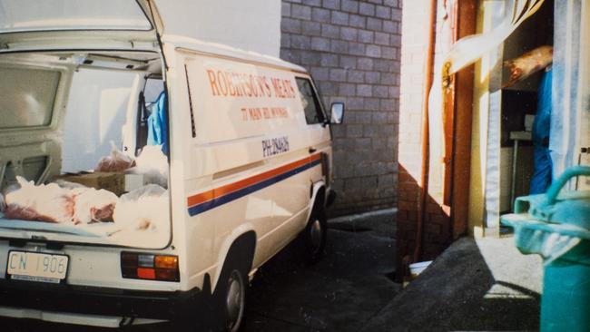 One of Philip “Robbo” Robinson’s old meat vans. Picture: Richard Jupe