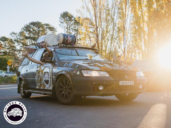 The rally is not a race, but rather a challenge for a community, with the drivers sharing their creativity on their cars and in their outfits. Starting in 2010, the Shitbox Rally will be held three times in 2025, with the Autumn route going from Canberra to Townsville. Winter will go from Perth to Darwin and spring will start in Alice Springs and end on the Gold Coast. Photo: BOX RALLIES