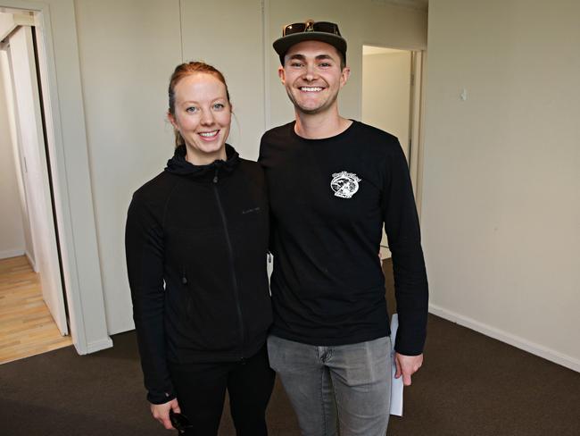 Manly Daily/ AAP New owners of 7/12 Golf Avenue Mona Vale Stephanie and Brett Anderson on the 15th of June 2019. AAP IMAGE/ Adam Yip