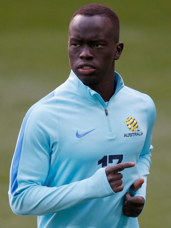 Adelaide United product Awer Mabil has retained his place in the Socceroos squad. Picture: Darrian Traynor/Getty Images