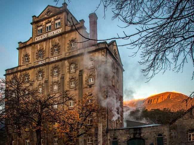 Cascade Brewery and Mt Wellington/kunanyi. As featured in Paul County’s new book Discovering SoHo, which is a celebration of the South Hobart community. Picture: Paul County