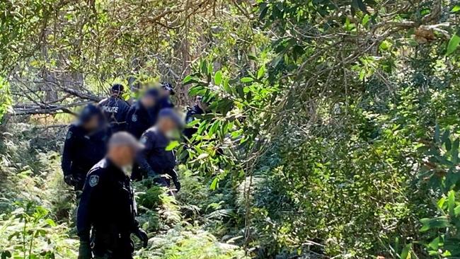 Police are scouring bushland in Byron Bay.