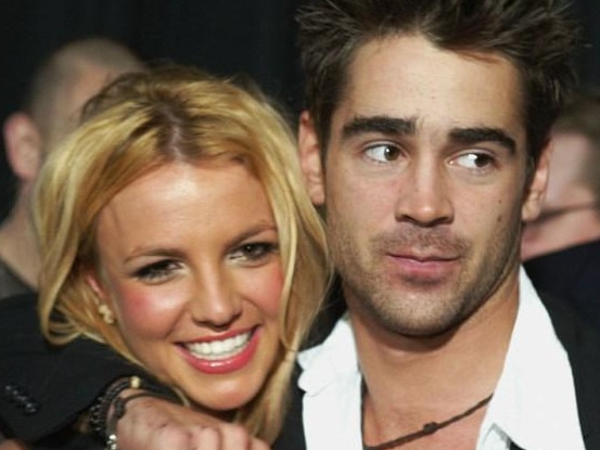 HOLLYWOOD - JANUARY 28: Singer Britney Spears and actor Colin Farrell arrive at the premiere of 'The Recruit' at the Cinerama Dome on January 28, 2003 in Hollywood, California. (Photo by Kevin Winter/Getty Images)