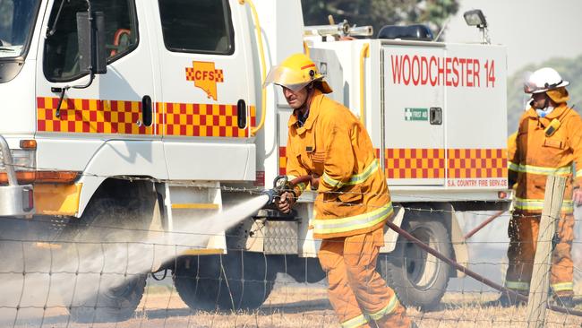 CFS firefighters at the Mosquito Hill fire on New Year’s Eve. Picture: Tom Huntley