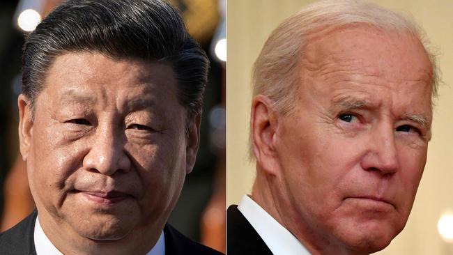 There is some expectation of a virtual leaders’ meeting ­between Xi Jinping and Joe Biden over the next fortnight. Picture: AFP