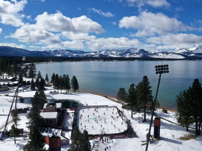 The rink was built on a golf course. Picture: Ezra Shaw/Getty Images