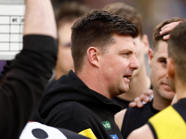 Andrew McQualter was interim coach at Richmond after Damien Hardwick left. Picture: Michael Willson/AFL Photos via Getty Images.