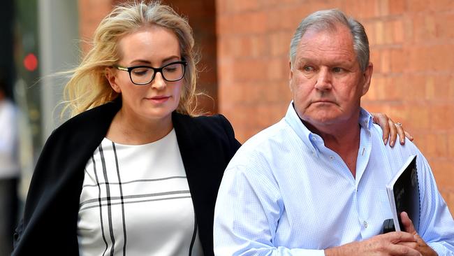 Robert Doyle with wife Emma Page-Campbell. Picture: Nicole Garmston