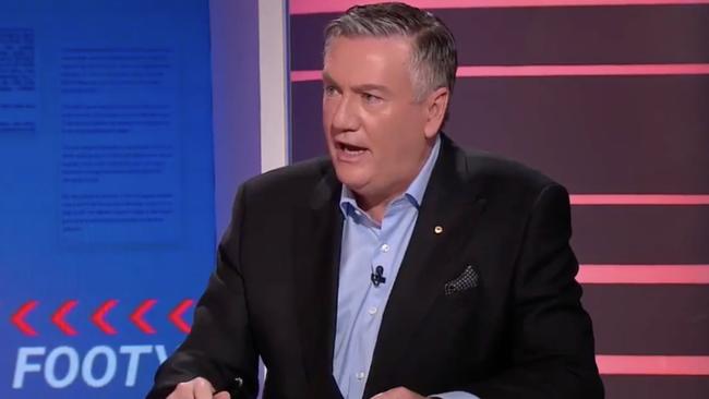 Eddie McGuire and Matthew Lloyd. Picture: Channel 9