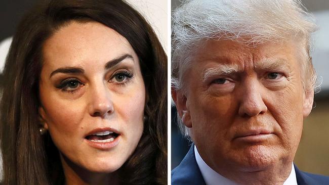 President Trump’s tweet about the Duchess of Cambridge might come back to haunt him. Picture: Getty