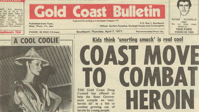 Gold Coast History: Gold Coast Bulletin 1977, April 7. Front page.