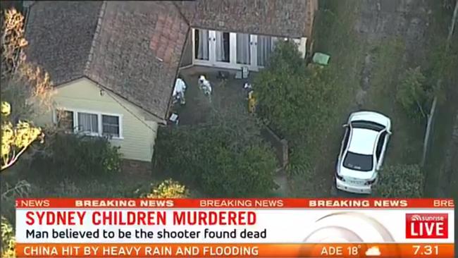 Two teens were shot dead by their father in a Sydney home. Picture: Seven News