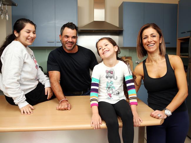 Baulkham Hills’ Taboas family want cheaper power. Story below. Picture: Tim Hunter