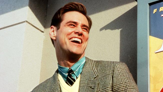 Jim Carrey in a scene from the film The Truman Show.