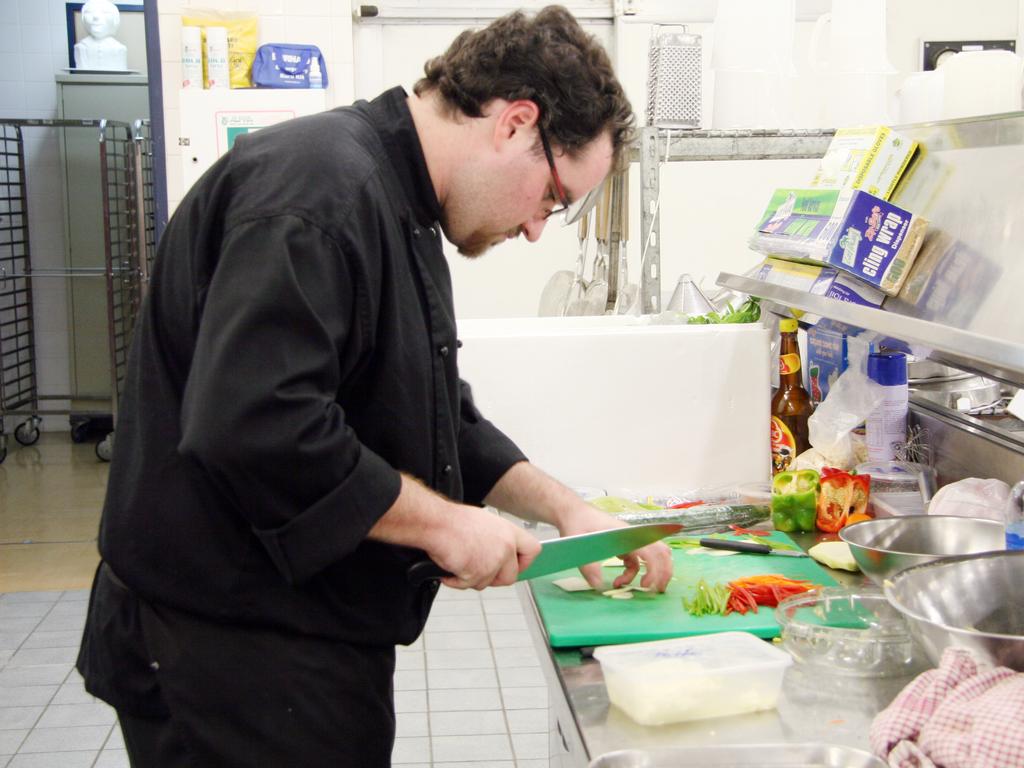 Chef Justin Millan during a Rockhampton best chef competition in 2012. Photo: Tamara MacKenzie / The Morning Bulletin