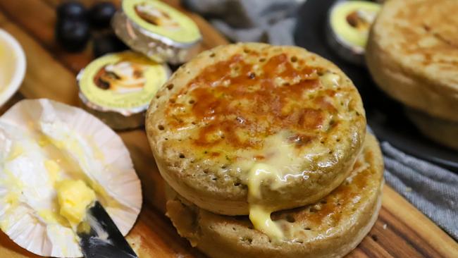 Crumpets by Merna with some Pepe Saya butter. Picture: Jenifer Jagielski