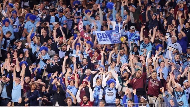 The NRL continues to sell-off one Origin game each year, with the MCG hosting a game in 2024 and 2026. Picture: Getty Images.