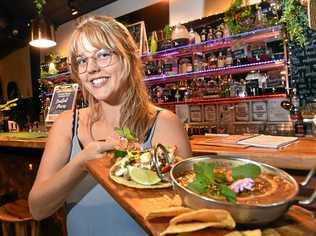 DELICIOUS: Sarah Foote, from Elixiba, with some of the tasty food.. Picture: Warren Lynam