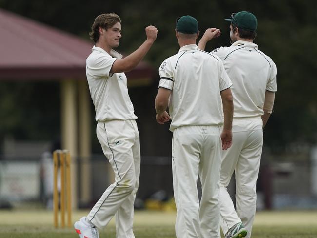 A wicket for Fielder Jayden Banks. Picture: Valeriu Campan