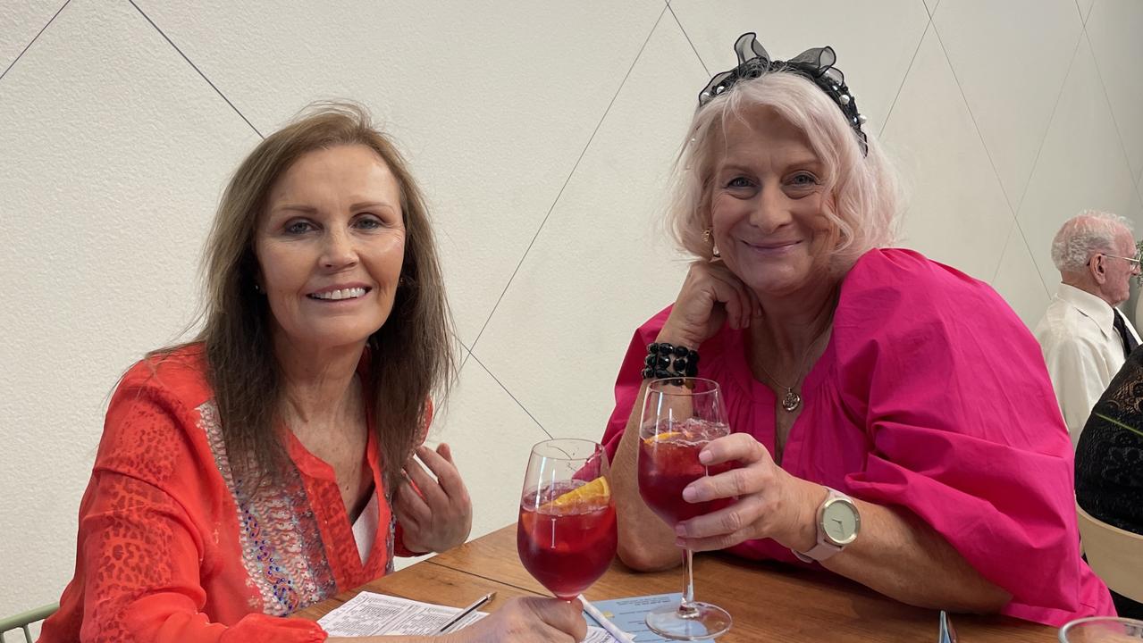 Margie and Dee from Brisbane at the Ce.x club celebrating the Melbourne Cup. Picture: Matt Gazy