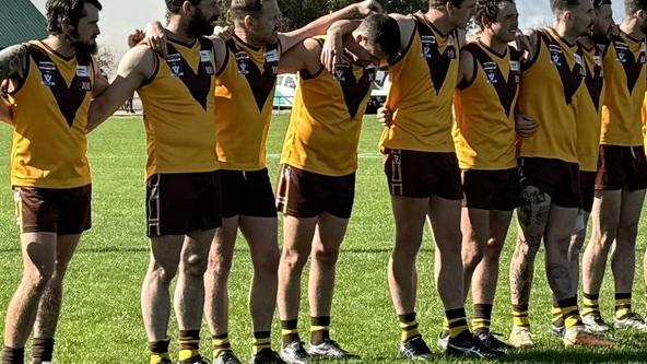 Tatyoon get together early last year before a match. Picture: Tatyoon Football Netball Club.