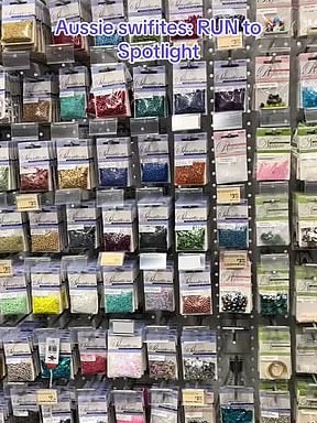 The store has been dubbed a one-stop shop for friendship bracelet beads. Picture: TikTok.